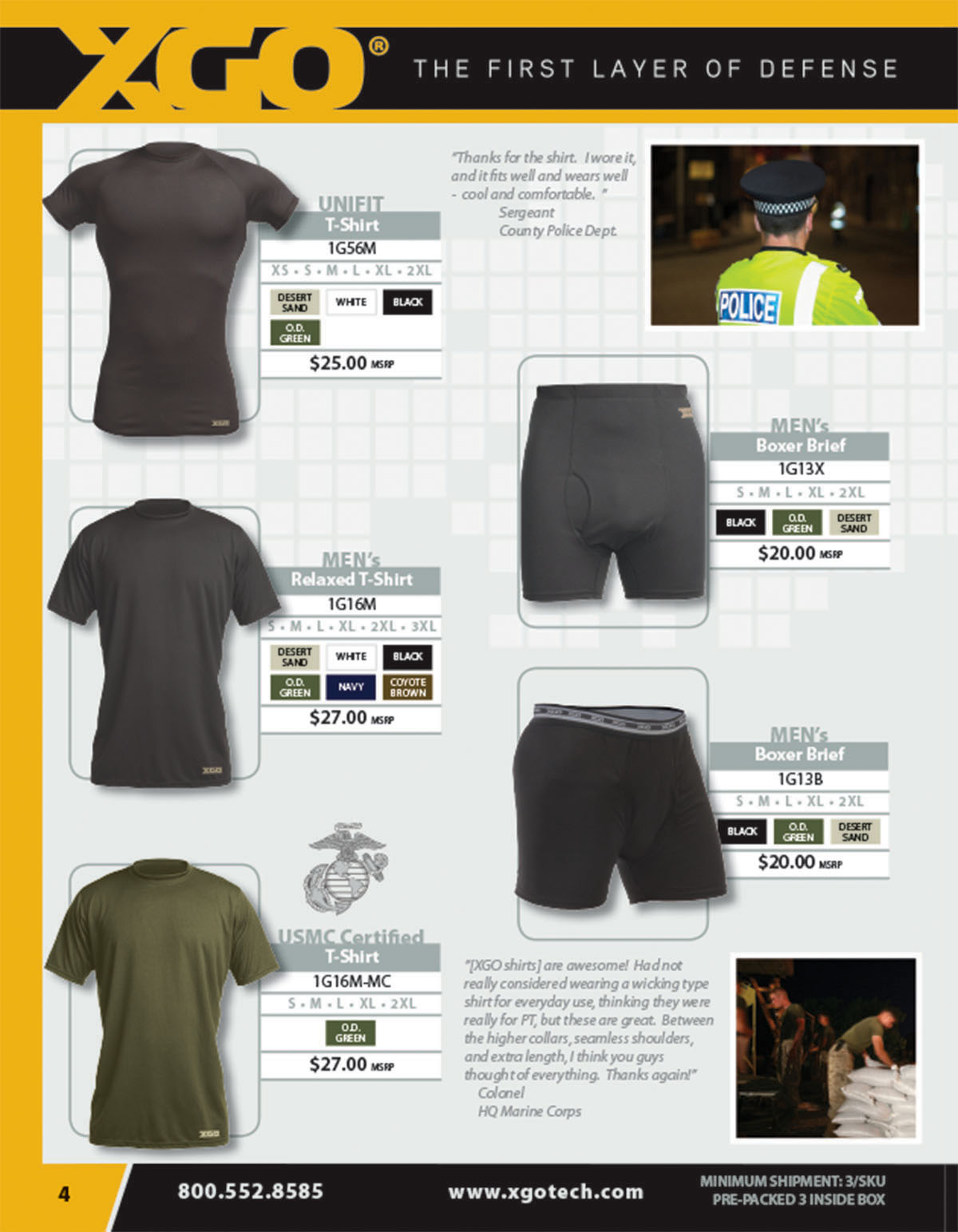 Page form the XGO Catalog